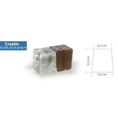12x Świecąca Kostka Brukowa BZ Creativ 6x7x8-138037