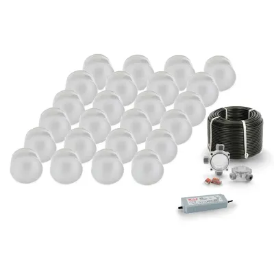 24x Świecąca Kostka Brukowa BC Koło 75x55 mm-140147