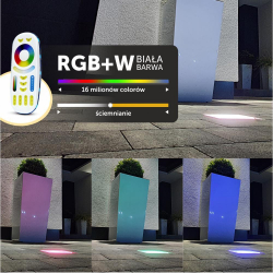 14x LedBruk Granit Mleczny 8x9x6,5 RGBW BC-146023
