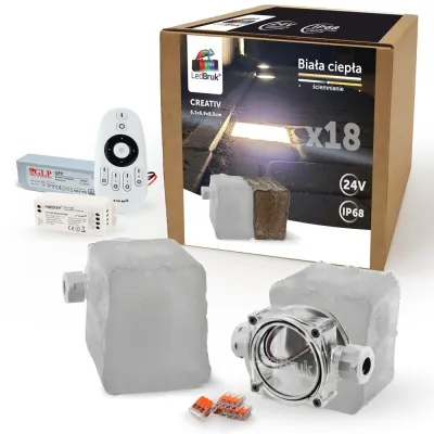 18x LedBruk Creativ 61x61x69x60 mm Biała ciepła-147789