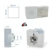 6x LedBruk Akropol 14x14 cm BC +sterownik +zasil-150070