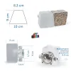 8x LedBruk Piccola duża 8,3x10x9 cm Biała ciepła-150370