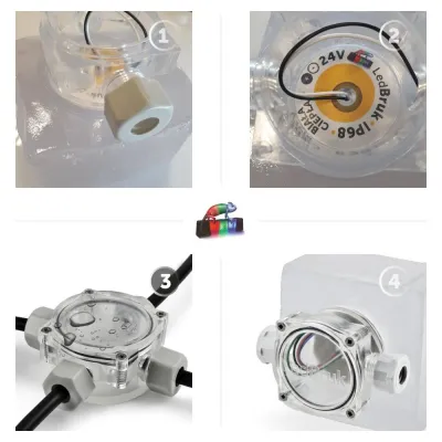 8x LedBruk Nostalit KN912 Biała Ciepła 9X12X6 cm-150136