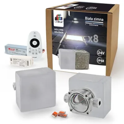 8x LedBruk Holland KH1010 Biała Zimna 10X10X6 cm-150264