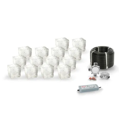 14x Świecąca Kostka Brukowa BC Naturo 8x8x9x6-152641