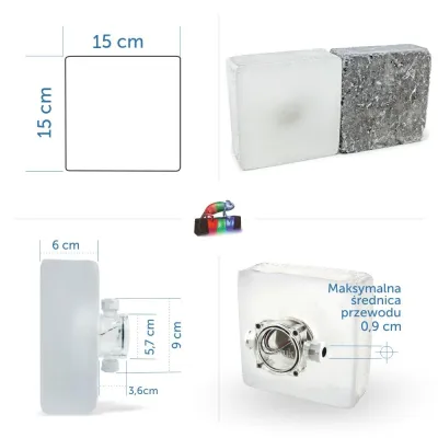 LedBruk Świecąca Kostka Brukowa Rocdeco RGBW C-156066