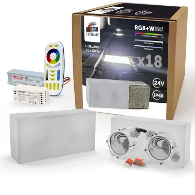 18x LedBruk Holland 20x10cm RGBW BZ +sterow +zasil-156638