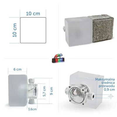 10x Oprawa Najazdowa LED Holland 10x10cm RGBW BC-184653