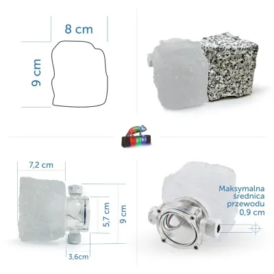 14x Oprawa Najazdowa LED Granit 8x9x6,5cm BZ-186138