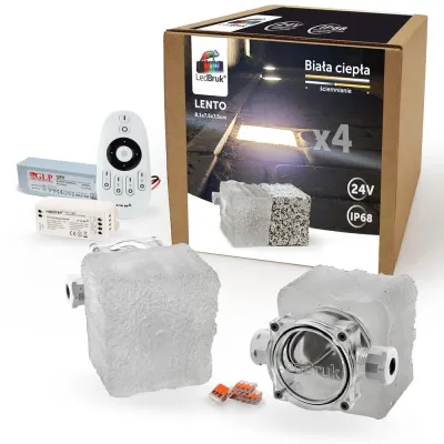 4x Oprawa Najazdowa LED Lento Mleczna BC-189242