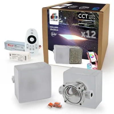 12x LedBruk Kostka Brukowa LED Holland 10x10 CCT-192043