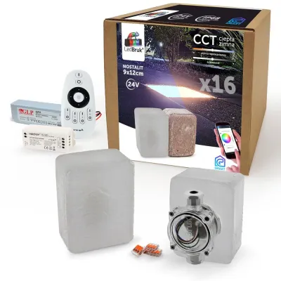 16x LedBruk Kostka Brukowa LED Nostalit 9x12 CCT-192427