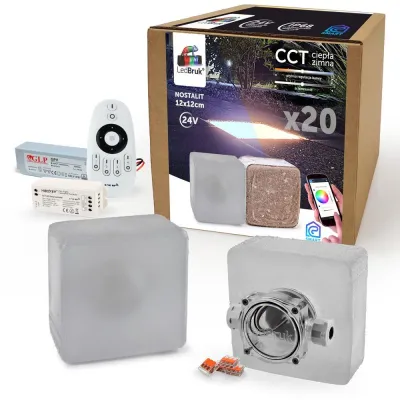 20x LedBruk Kostka Brukowa LED Nostalit 12x12 CCT-192859