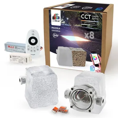 8x LedBruk Kostka Brukowa LED Piccola mała CCT-193547