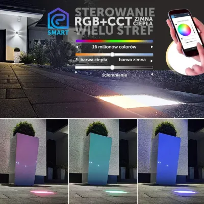 4x Świecąca Kostka Brukowa Rocdeco 15x15 RGB+CCT-195059