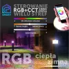 Lampa Ogrodowa LED 24V RGB+CCT 80cm Okrągła Czarna-216893