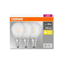 Żarówka LED E14 4W(40W) ciepła 2700K Osram 3 szt.-216363