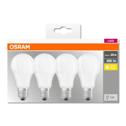 Żarówka LED E27 8,5W(60W) ciepła 2700K Osram 4 szt-216372