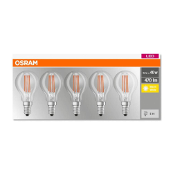 Żarówka LED E14 4W(40W) ciepła 2700K Osram 5 szt.-216399