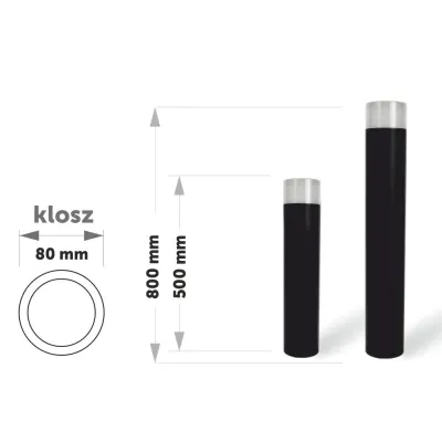 Lampa Ogrodowa LED 24V RGB+CCT 50cm Okrągła Czarna-216855