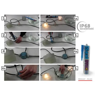 6xZestaw Ledstone Kamień Ogrodowy RGBW B.ciepły-217491