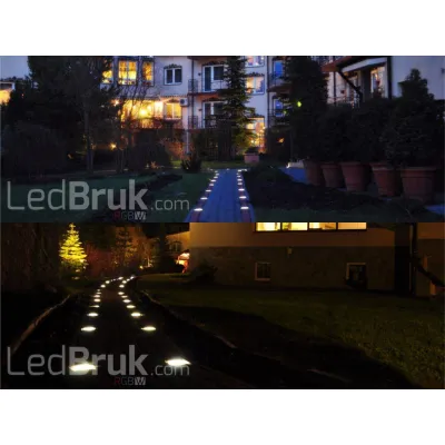 16xZestaw Ledstone Kamień Ogrodowy B. Ciepły Mat-219005