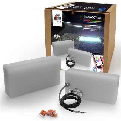 Świecąca Kostka Brukowa LED Polbruk Ideo 24x12 24V RGB+CCT-231931