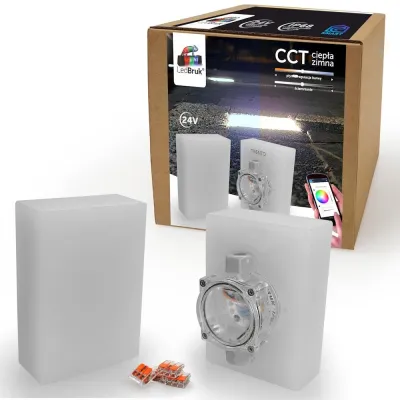 Świecąca Kostka Brukowa LED Bruk-Bet Tetrum 14x10 24V CCT-242252