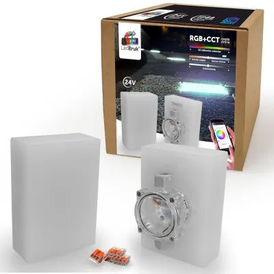 Świecąca Kostka Brukowa LED Bruk-Bet Tetrum 14x10 24V RGB+CCT-242254