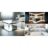 Stół, stolik kawowy Warm Marble 1500x640 1500x640 [22mm] Nogi Fusion-X-450-245969