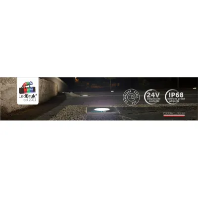 Oprawa Najazdowa LedBruk z nakładką  pełna - wokół 24V CCT Stal Nierdzewna-245625