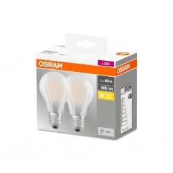 Żarówka LED E27 6,5W(60W) ciepła 2700K Osram 2 szt-92595